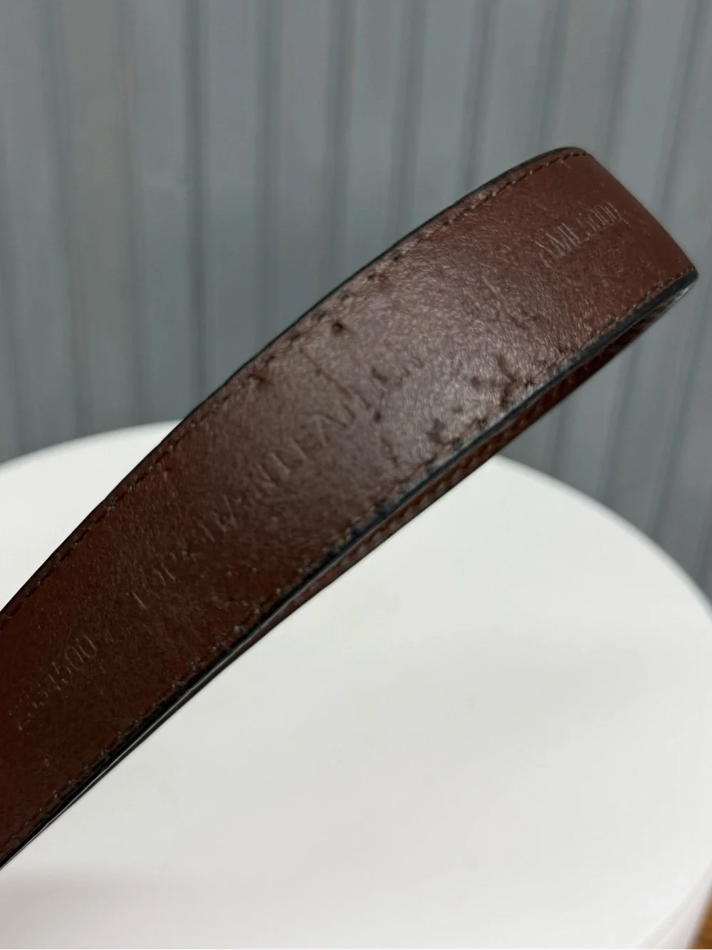 Vintage Genuine Leather Black & Brown Casual Belt Men’s Size 44 Soft Leather